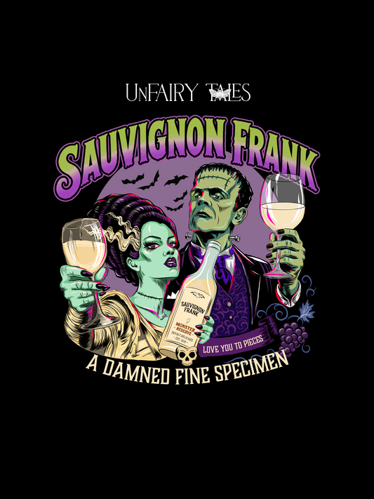 Sauvignon Frank – Vintage Horror Wine T-Shirt