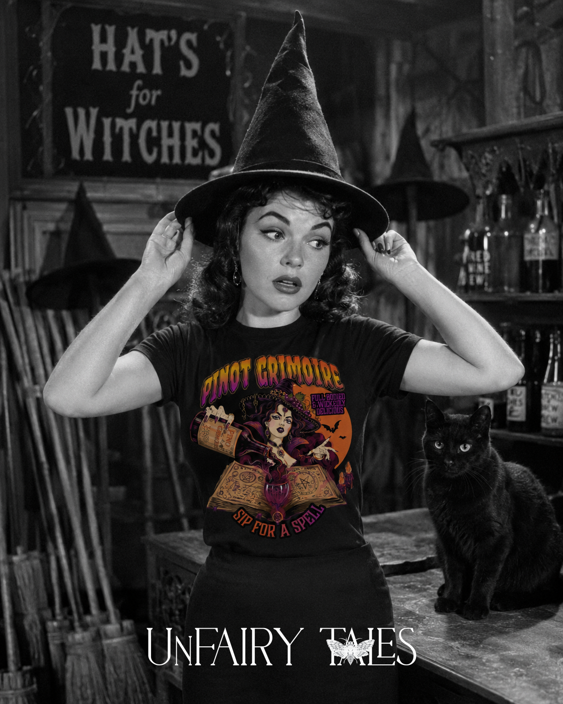 Pinot Grimoire Vintage Horror T-Shirt