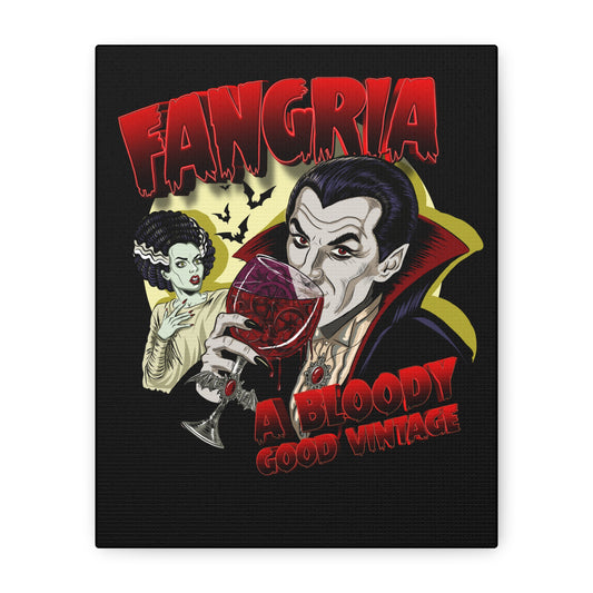 Vampiric Vintage Canvas Print — "A Bloody Good Vintage"