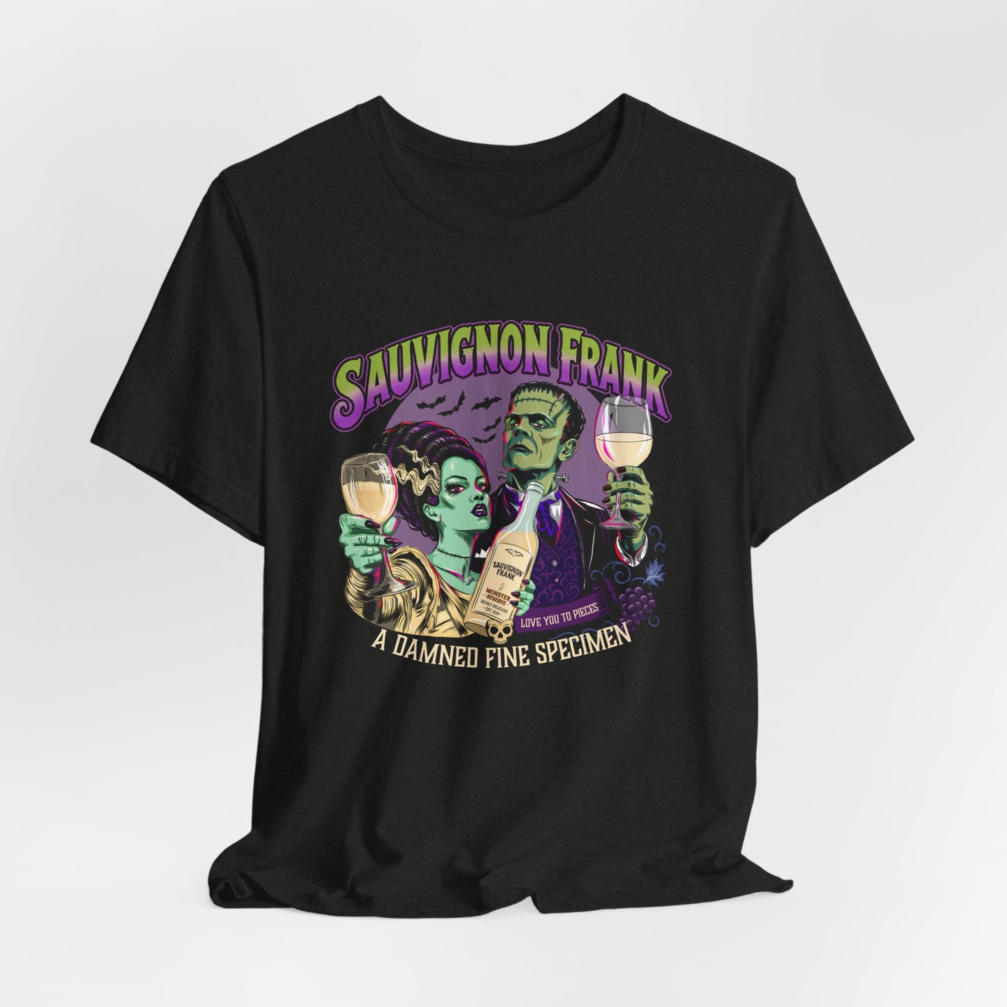 Sauvignon Frank – Vintage Horror Wine T-Shirt