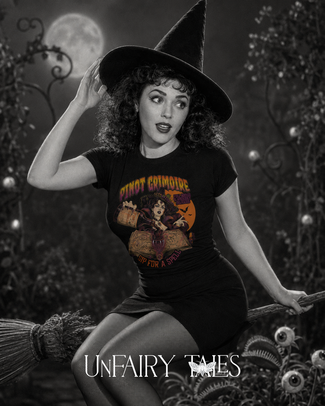 Pinot Grimoire Vintage Horror T-Shirt