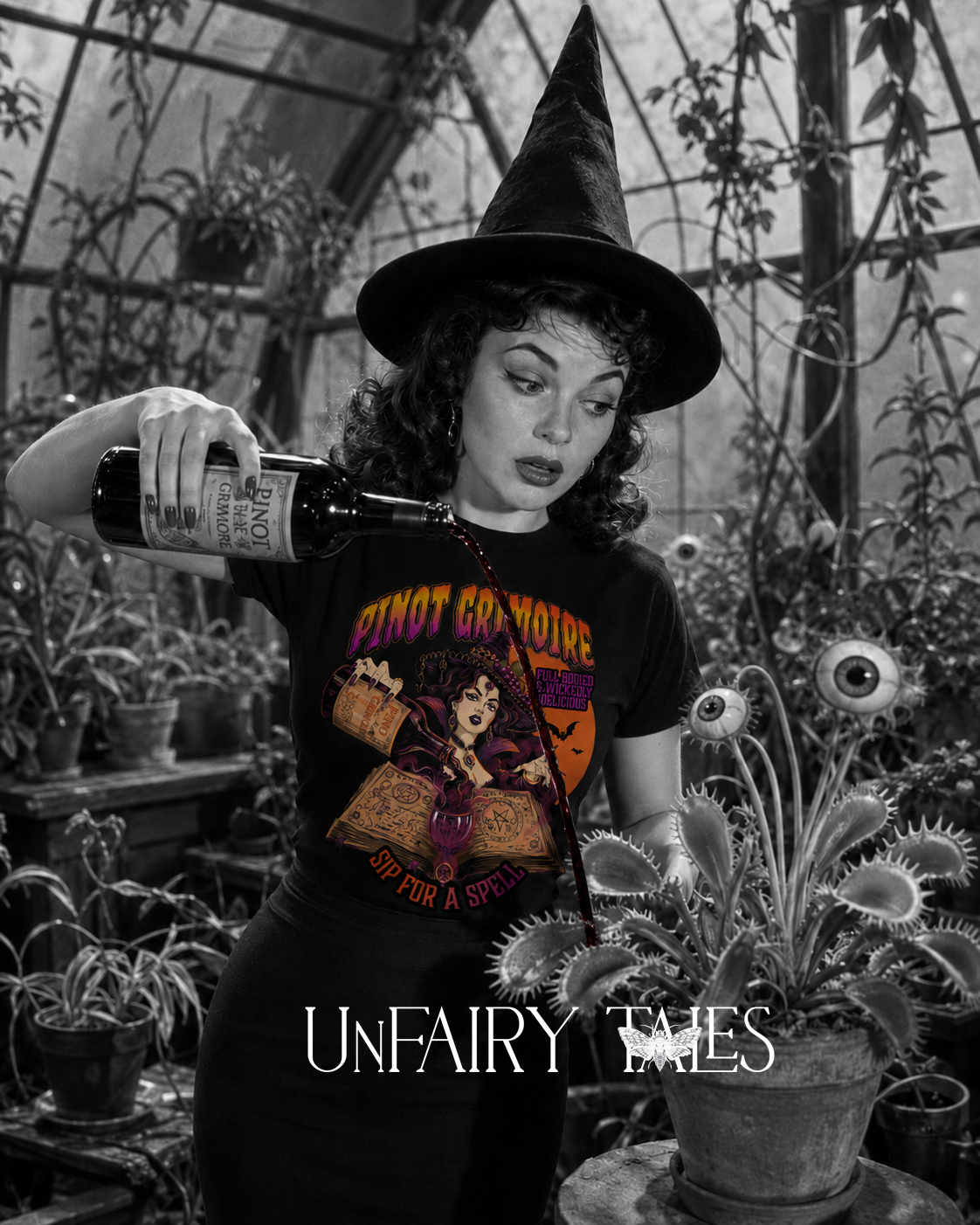 Pinot Grimoire Vintage Horror T-Shirt