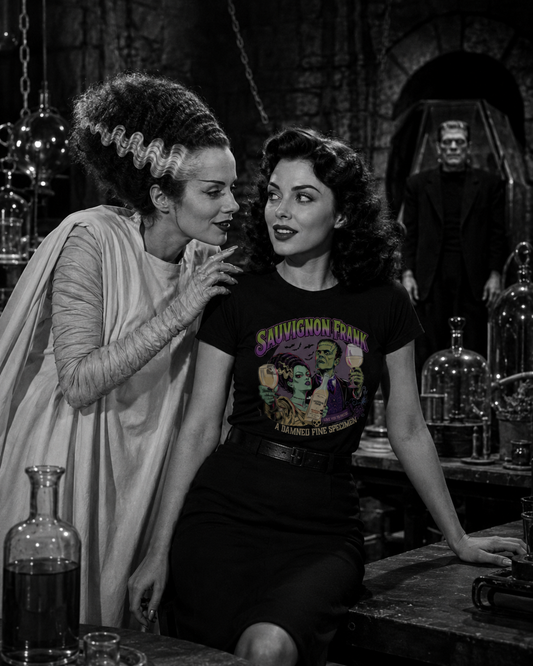 Sauvignon Frank – Vintage Horror Wine T-Shirt