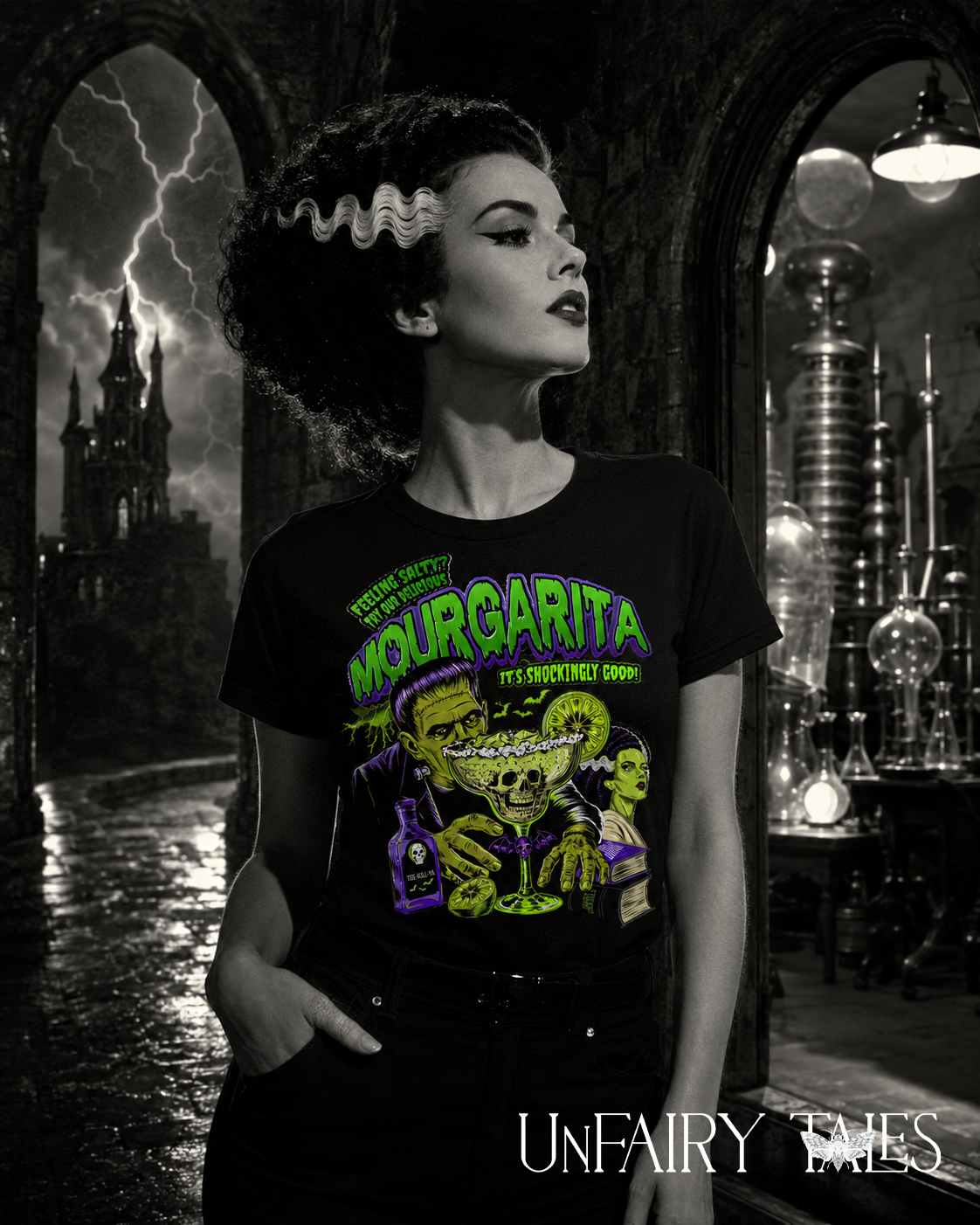 Mourgarita Frankenstein Margarita T-Shirt – Vintage Horror Graphic Tee