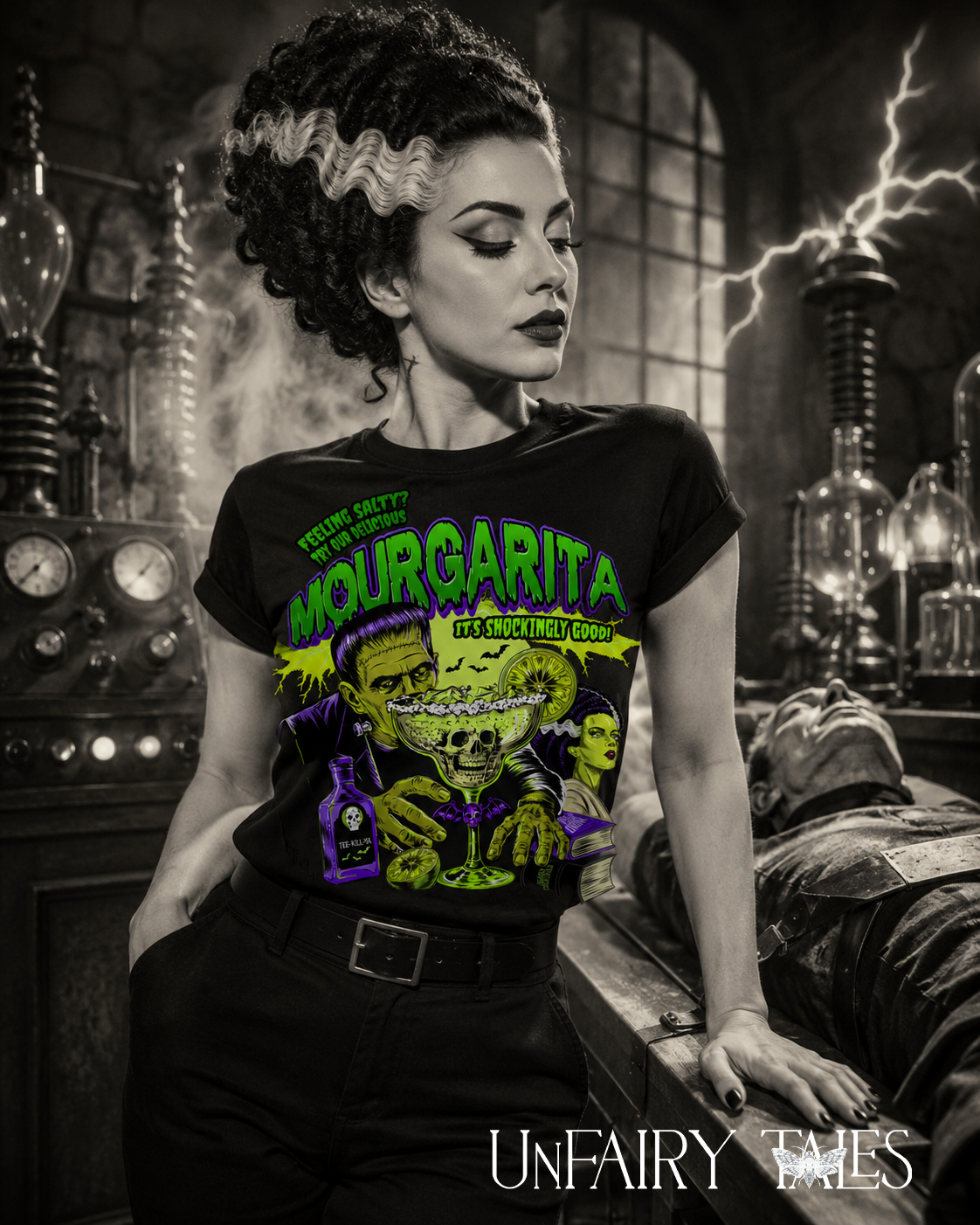 Mourgarita Frankenstein Margarita T-Shirt – Vintage Horror Graphic Tee
