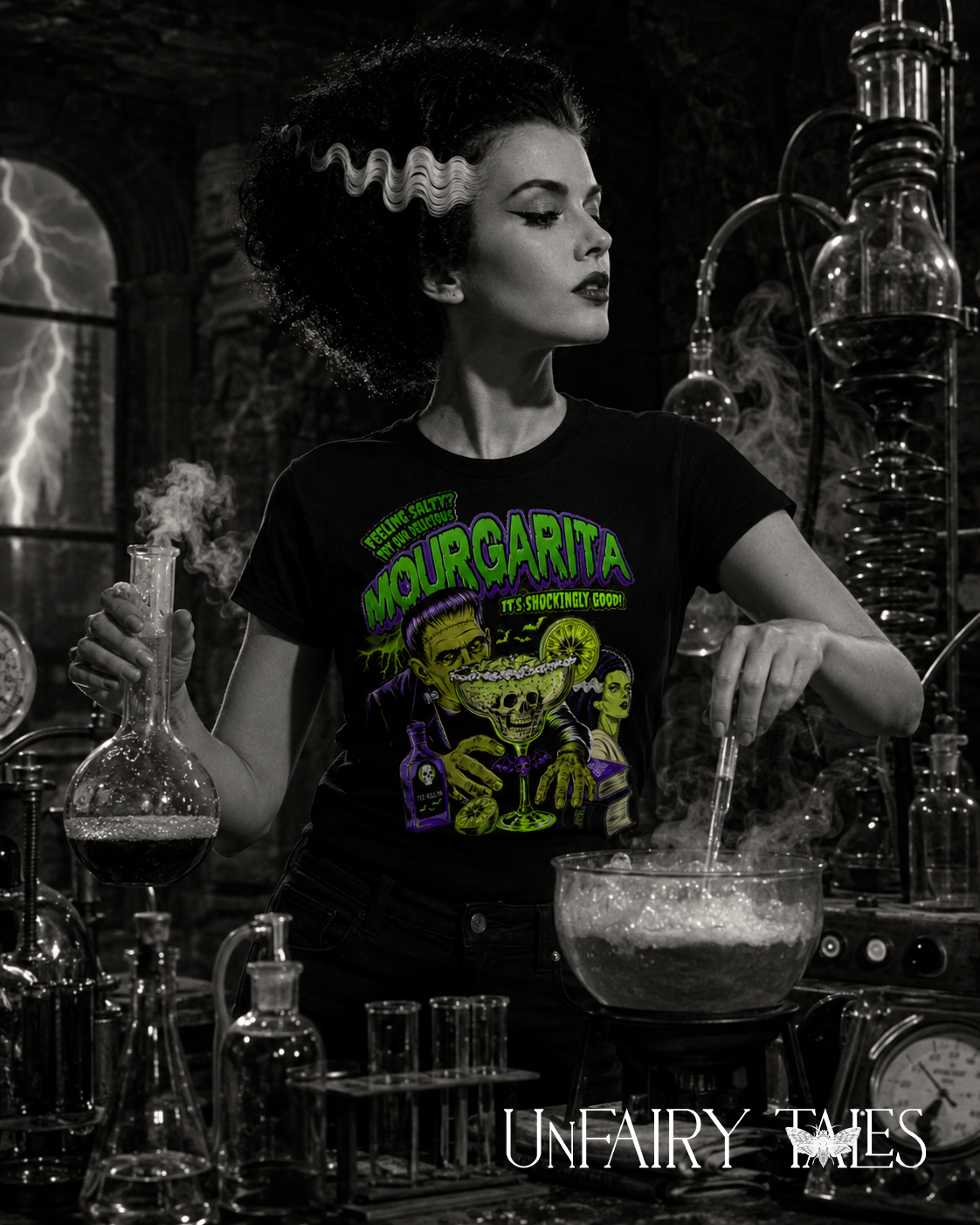 Mourgarita Frankenstein Margarita T-Shirt – Vintage Horror Graphic Tee