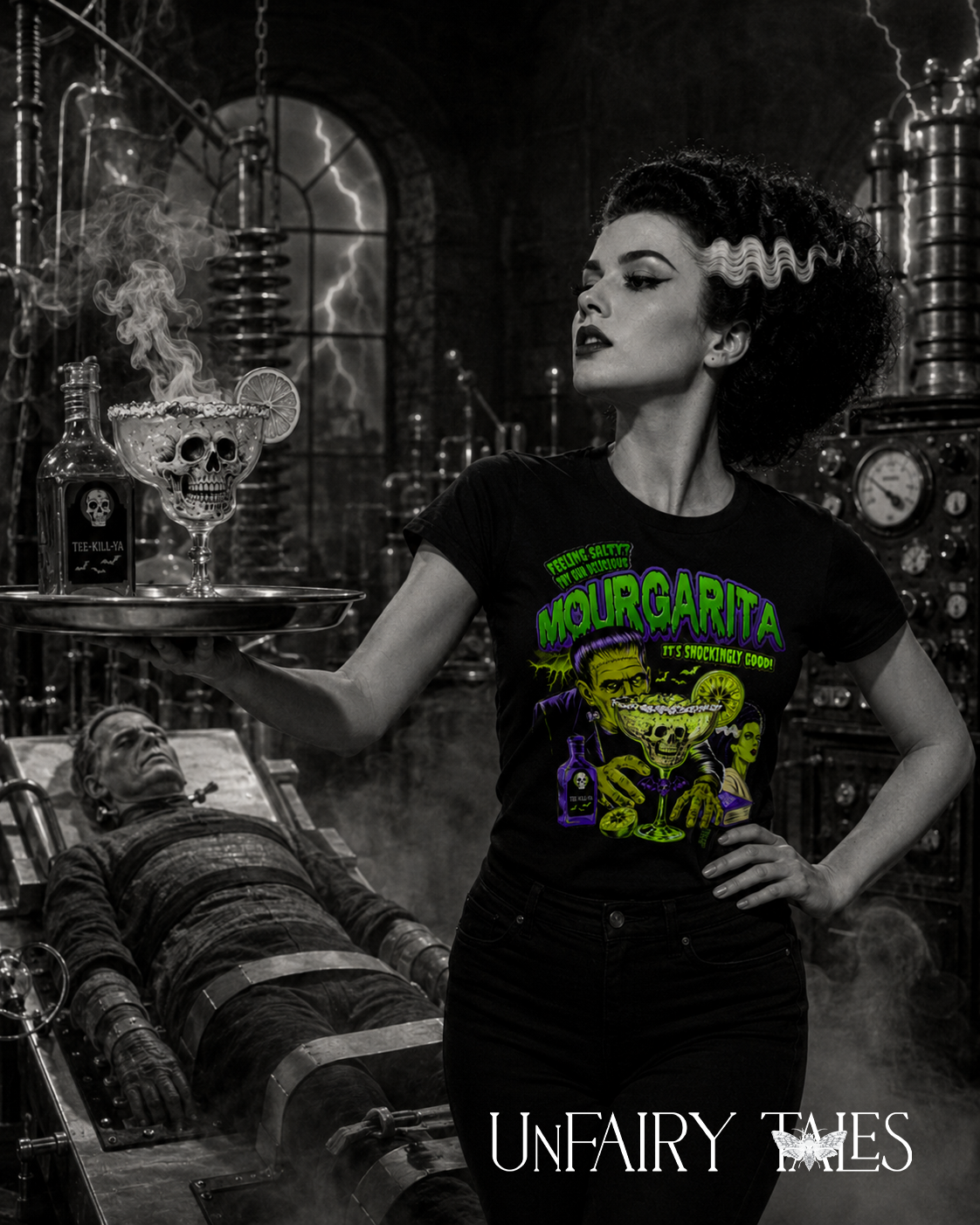Mourgarita Frankenstein Margarita T-Shirt – Vintage Horror Graphic Tee
