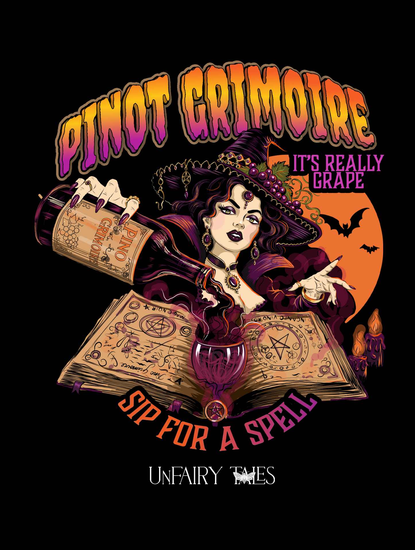 Pinot Grimoire Vintage Horror T-Shirt