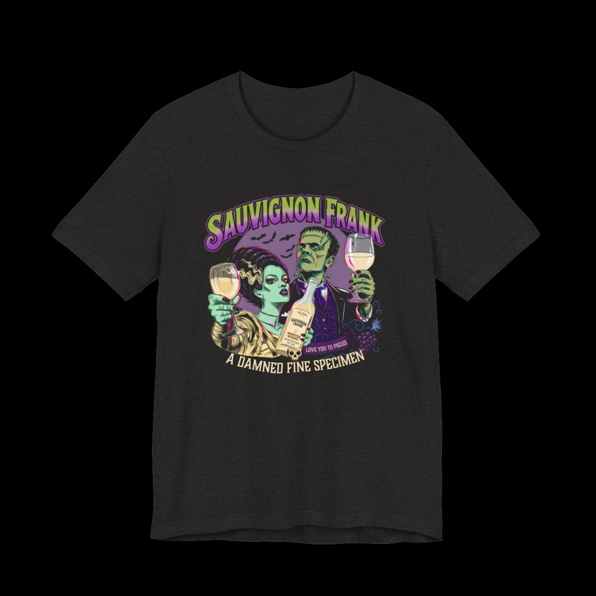 Sauvignon Frank – Vintage Horror Wine T-Shirt