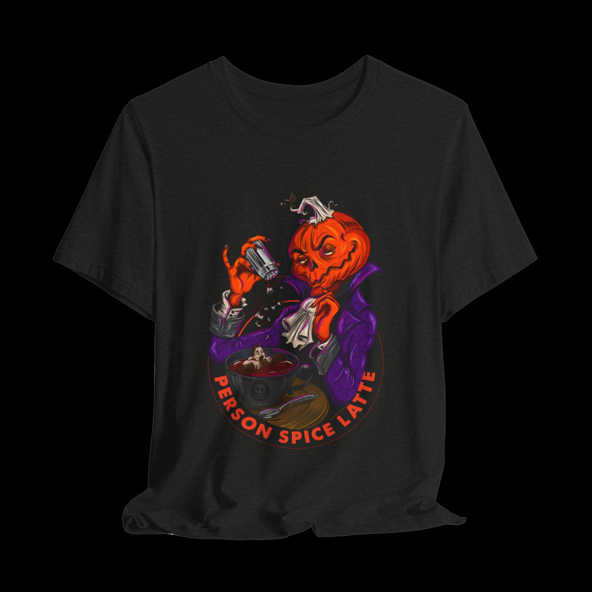 Pumpkin Spice Latte Tee-'Person Spice Latte' Halloween Pumpkin Coffee Shirt